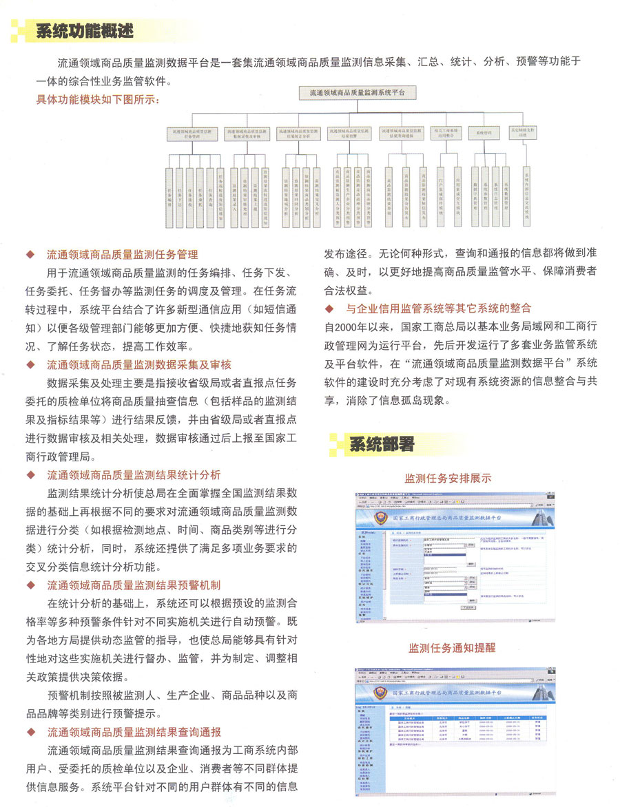 流通領(lǐng)域商品質(zhì)量監(jiān)測(cè)數(shù)據(jù)系統(tǒng)